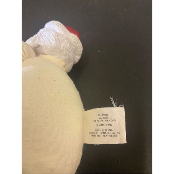 Vintage Wangs International Mr & Mrs Santa Claus Fat Christmas Pair 5” Tall - Picture 10 of 11